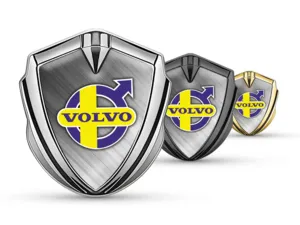 Volvo Emblem Silikon Abzeichen Renn Look Glänzend Finish
